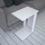 Hanah Home Mesa Auxiliar Blanco Tablero Partículas Melamina 30x61x43cm